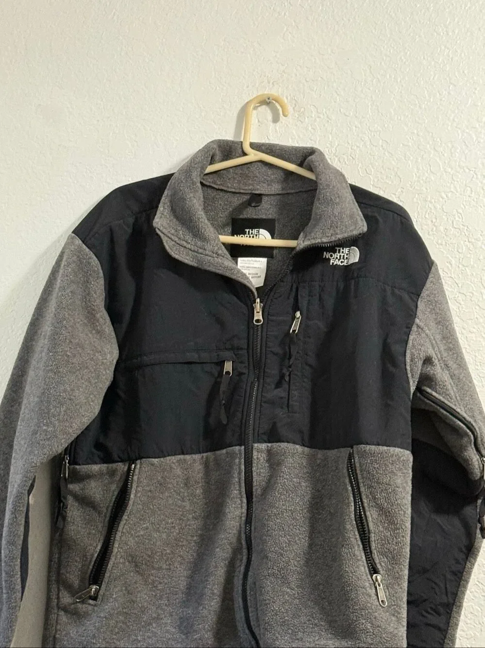 The North Face Men’s Polartec Denali Gray Full Zip Jacket Sz M